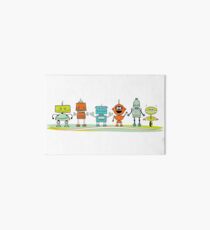 Cute cartoon robots Art Board