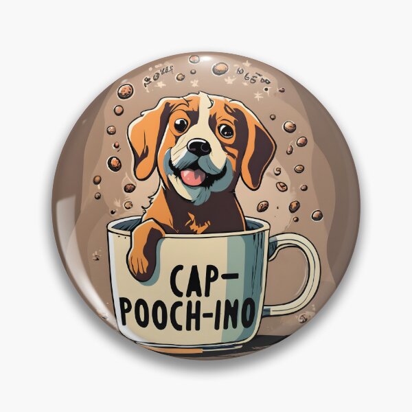 Artikelvorschau, Funny Cute Dog in Coffee Cup entworfen und verkauft von PAWsitiveCurios.