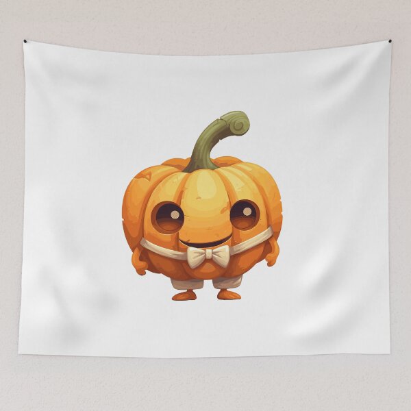Item preview, Halloween Cute Happy Smile Cartoon Pumpkin (Image 13/22) designed and sold by DigitalArtify.