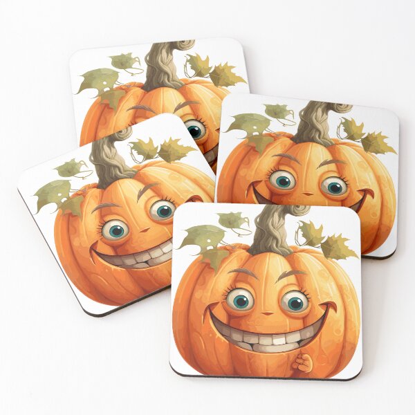 Item preview, Halloween Cute Happy Smile Cartoon Pumpkin (Image 16/22) designed and sold by DigitalArtify.