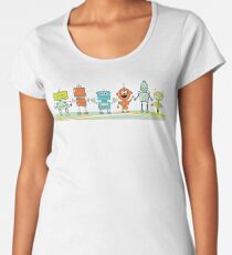 Cute cartoon robots Women's Premium T-Shirt