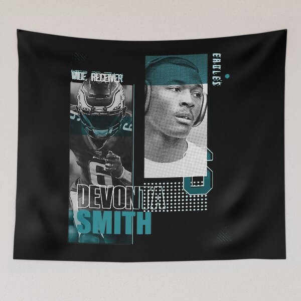 Item preview, DeVonta Smith football Paper  Eagles 7 designed and sold by sherronheusle.