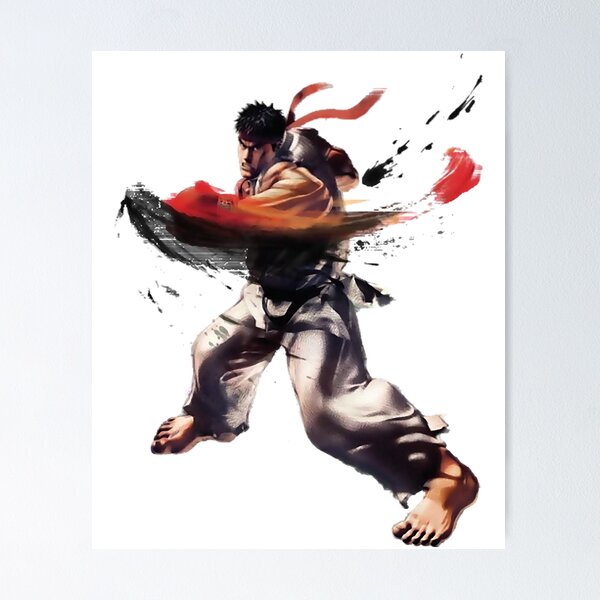 Ryu Street Fighter Design (1) Poster for Sale by GilliamPoundC