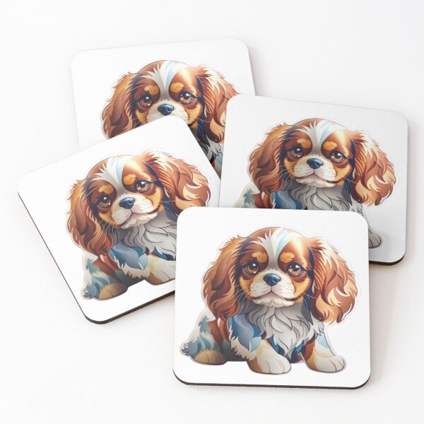 Item preview, Sticker Cavalier King Charles Spaniel dog. designed and sold by WhalesDesignLab.