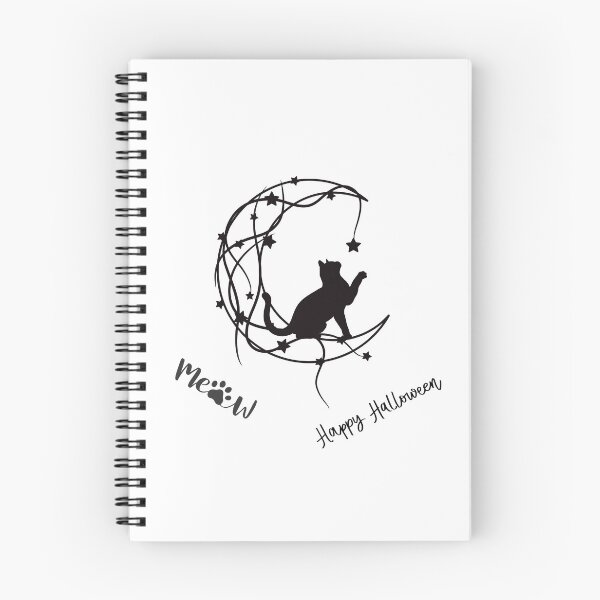 Item preview, Meowgical Moonlight Madness Where the Enchanting Whiskers of a Black Cat Dance in the Spellbinding Glow of Halloween's Mysterious Moon designed and sold by IssaraStudio.