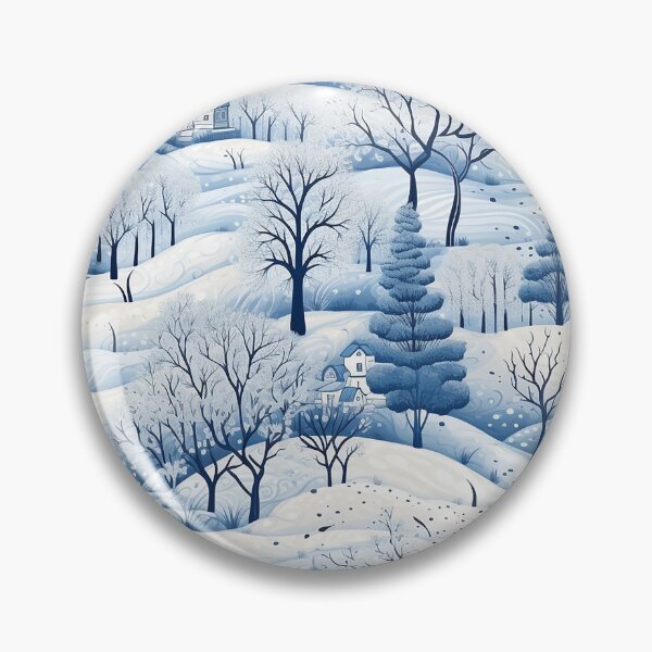 Item preview, Winter Wonderland Snowy Landscape Pattern designed and sold by NikkofTime.