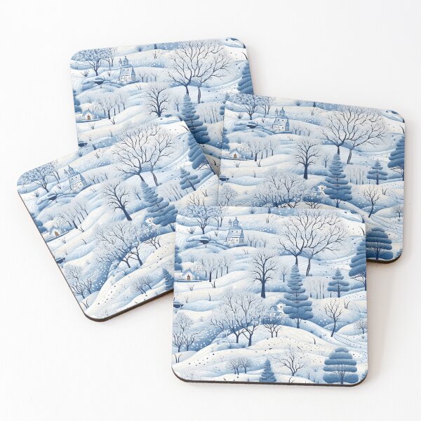 Item preview, Winter Wonderland Snowy Landscape Pattern designed and sold by NikkofTime.