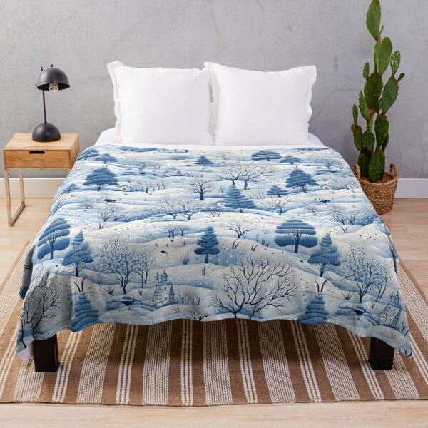 Item preview, Winter Wonderland Snowy Landscape Pattern designed and sold by NikkofTime.