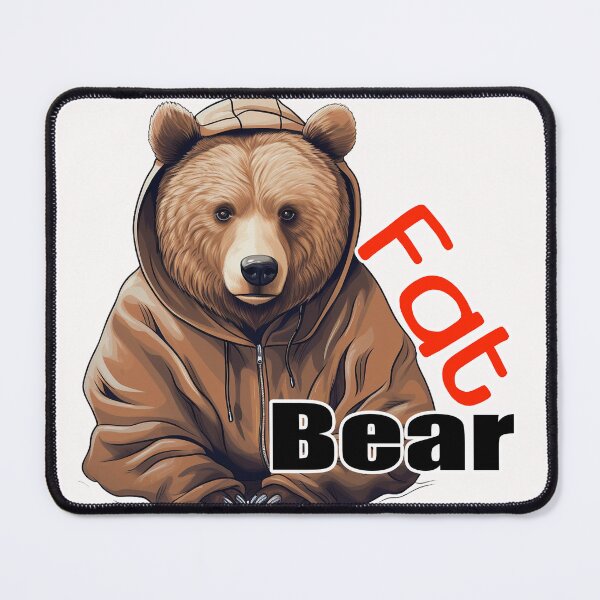 Item preview, brown bear fat bear designed and sold by phatshop789.