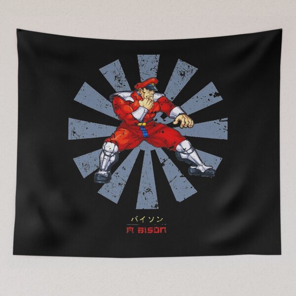 Item preview, M Bison Retro Japanese Street Fighter designed and sold by mcillwainpen.