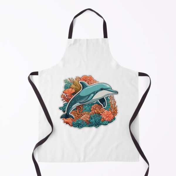 Item preview, Bottlenose dolphin surrounded by corals designed and sold by WildStudiio.