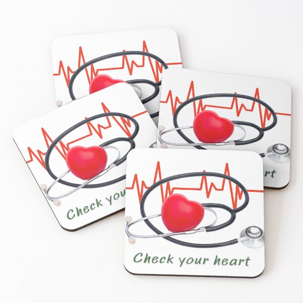Item preview, Red heart and stethoscope, check your heart designed and sold by Thachakrit.