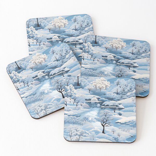 Item preview, Snowy Landscape Cosy Pattern designed and sold by NikkofTime.