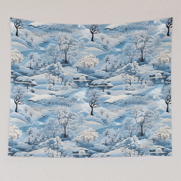 Item preview, Snowy Landscape Cosy Pattern designed and sold by NikkofTime.