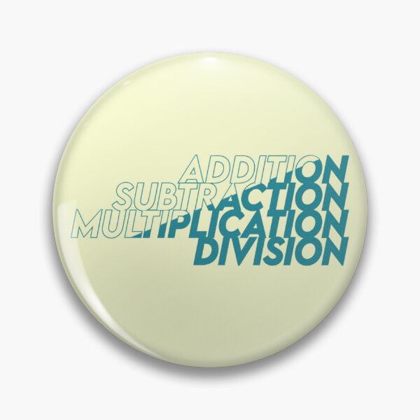 Item preview, addition subtraction division multiplication math gift symbol design  designed and sold by ironpalette.