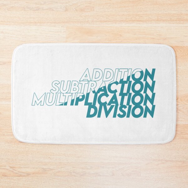 Item preview, addition subtraction division multiplication math gift symbol design  designed and sold by ironpalette.