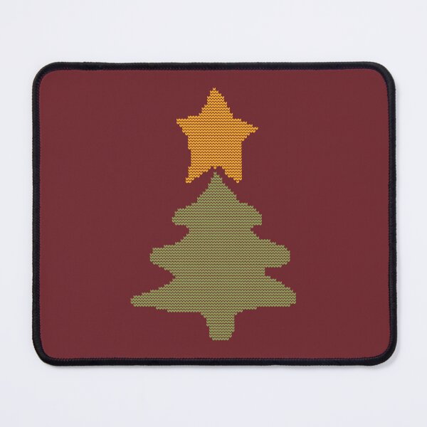 Item preview, Abstract Christmas Tree on Maroon Knitted Sweater Style designed and sold by ellenhenry.