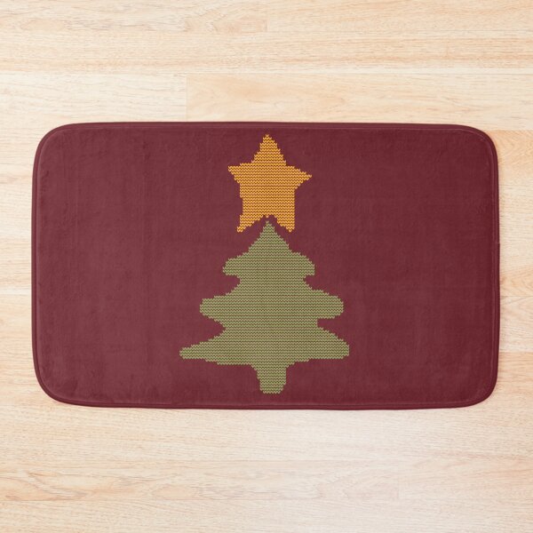 Item preview, Abstract Christmas Tree on Maroon Knitted Sweater Style designed and sold by ellenhenry.