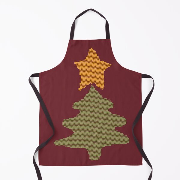 Item preview, Abstract Christmas Tree on Maroon Knitted Sweater Style designed and sold by ellenhenry.