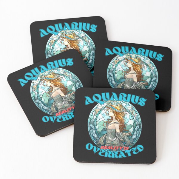 Item preview, Aquarius: Reality Is Overrated. aquarius birthday designed and sold by ZodiacWonders.