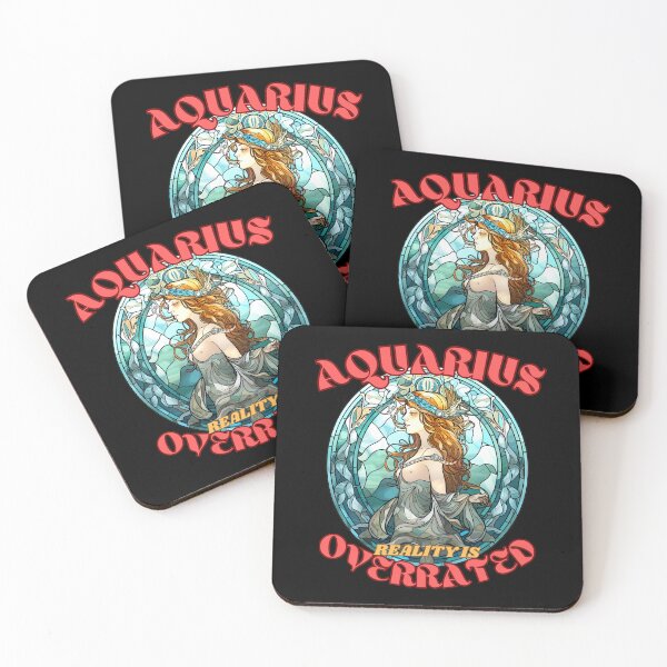 Item preview, Aquarius: Reality Is Overrated. Aquarius astrology designed and sold by ZodiacWonders.