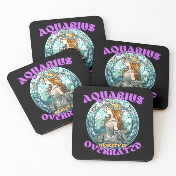 Item preview, Aquarius: Reality Is Overrated. aquarius star sign designed and sold by ZodiacWonders.