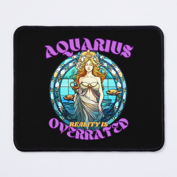 Item preview, Aquarius: Reality Is Overrated. aquarius facts designed and sold by ZodiacWonders.