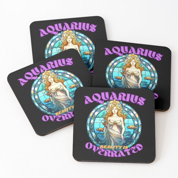 Item preview, Aquarius: Reality Is Overrated. aquarius facts designed and sold by ZodiacWonders.