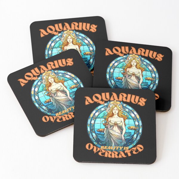 Item preview, Aquarius: Reality Is Overrated. aquarius horoscope designed and sold by ZodiacWonders.