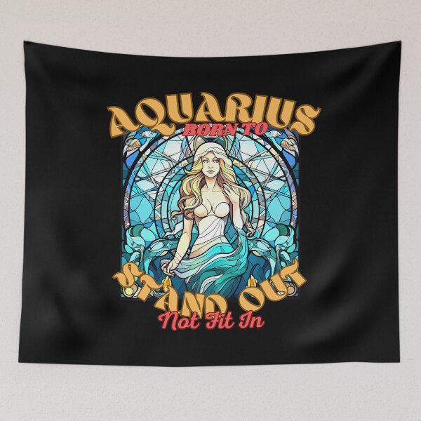 Item preview, Aquarius: Born To Stand Out, Not Fit In. aquarius sign designed and sold by ZodiacWonders.
