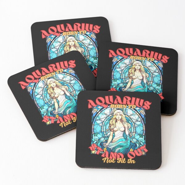 Item preview, Aquarius: Born To Stand Out, Not Fit In. Aquarius astrology designed and sold by ZodiacWonders.