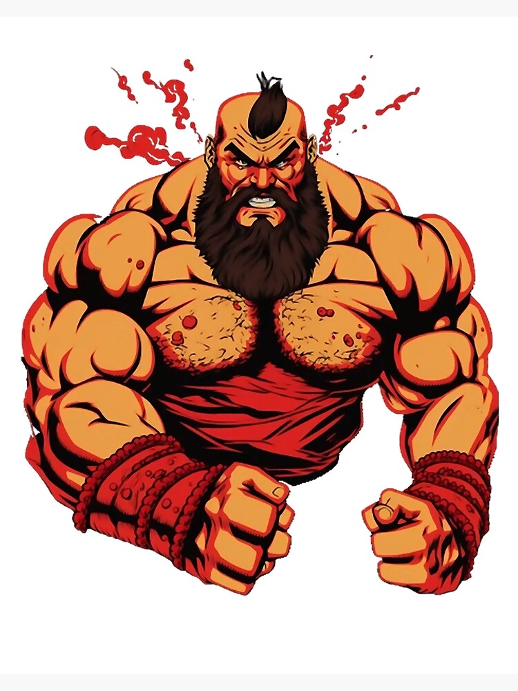 Zangief Street Fighter Design - Original Artwork - Street Fighter