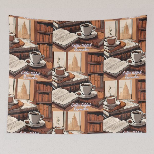 Item preview, Coffee addict Researcher -  Research scholar phd themed gifts designed and sold by RebelliousRosee.
