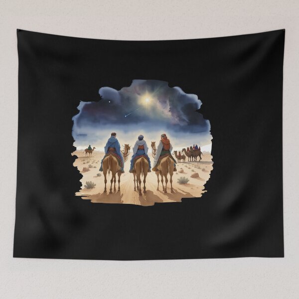 Item preview, Three Wise Men in the Desert designed and sold by pixclipart.