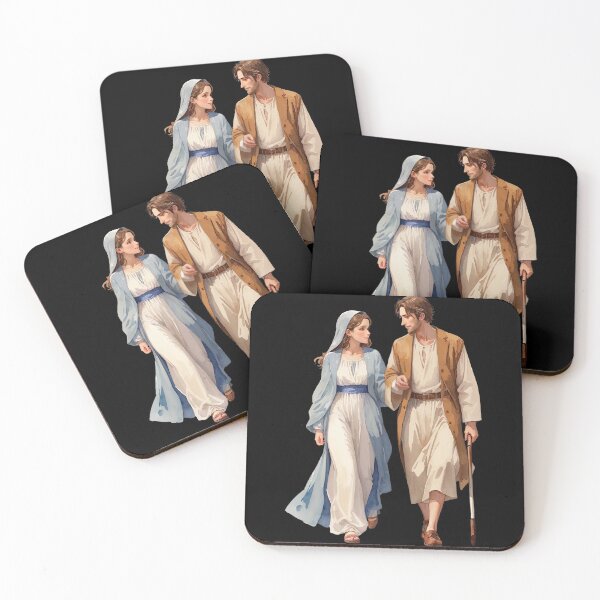 Item preview, Joseph and Mary Walking Together designed and sold by pixclipart.