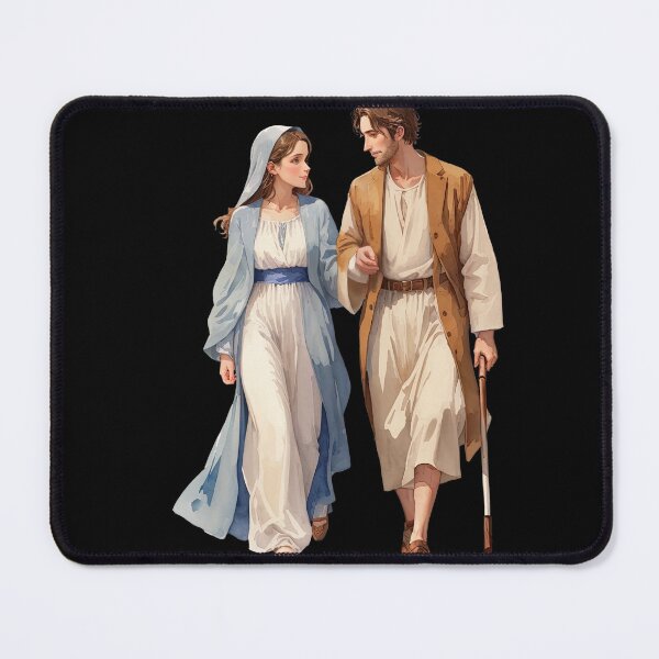 Item preview, Joseph and Mary Walking Together designed and sold by pixclipart.