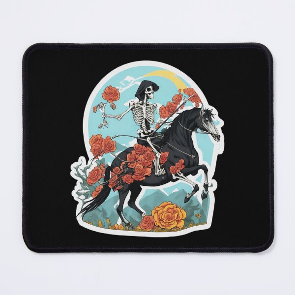 Item preview, Major Arcana Death Black Rose Horse - Spooky Design designed and sold by Pixel Waite.
