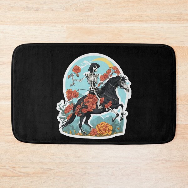 Item preview, Major Arcana Death Black Rose Horse - Spooky Design designed and sold by Pixel Waite.