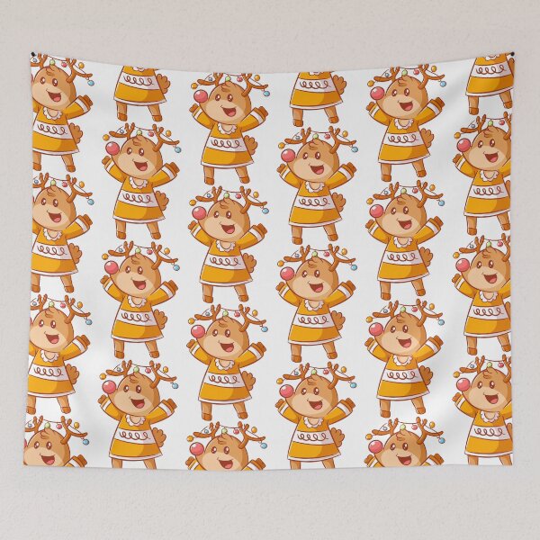 Item preview, Smiling christmas reindeer, christmas, snowman designed and sold by quanlh.