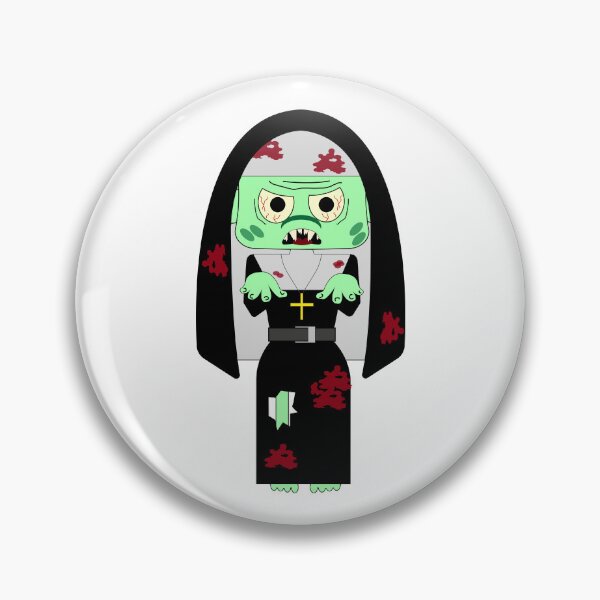 Item preview, A zombie nun brews a potion.  designed and sold by Innamalinka.