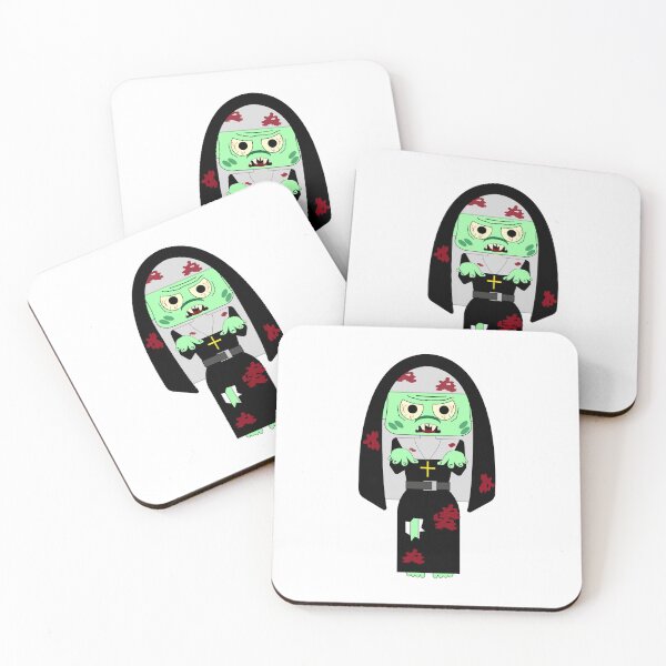 Item preview, A zombie nun brews a potion.  designed and sold by Innamalinka.