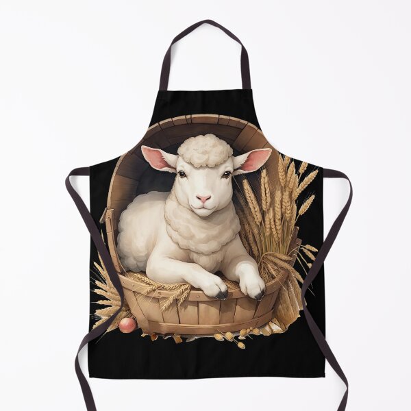 Item preview, Sheep in a Basket designed and sold by pixclipart.