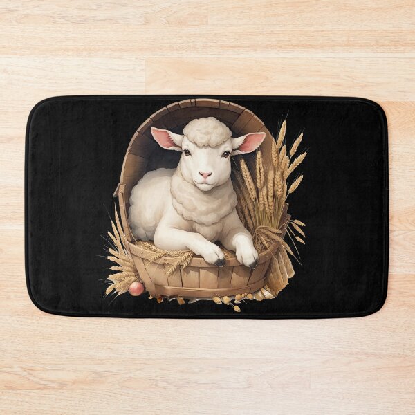 Item preview, Sheep in a Basket designed and sold by pixclipart.