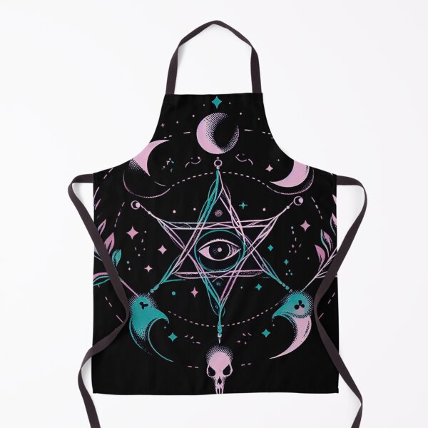 Item preview, Neo-gothic eye and star decorated by moons designed and sold by Wicc-a.