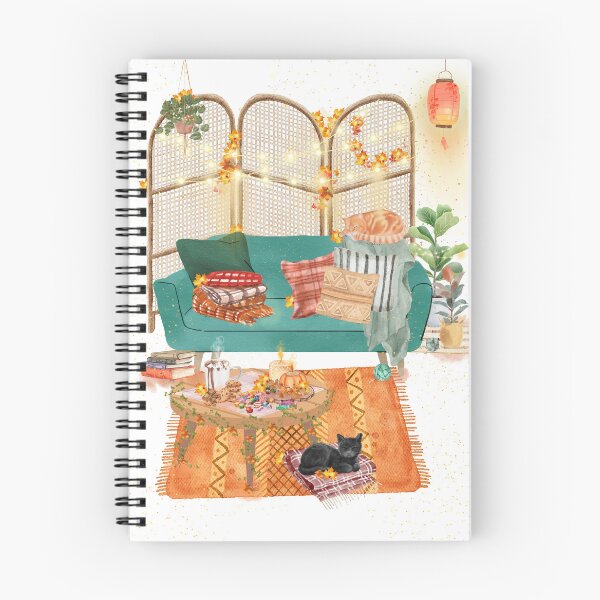 Item preview, Cozy, Warm Autumn Vibes, Design - Transparent, white version  designed and sold by Lunardreams54.