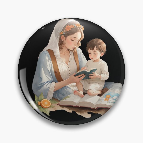 Item preview, Mary Reading to Jesus designed and sold by pixclipart.