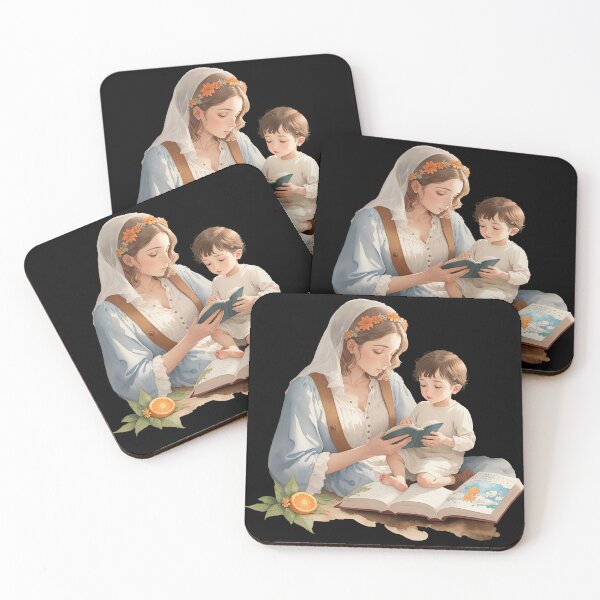 Item preview, Mary Reading to Jesus designed and sold by pixclipart.
