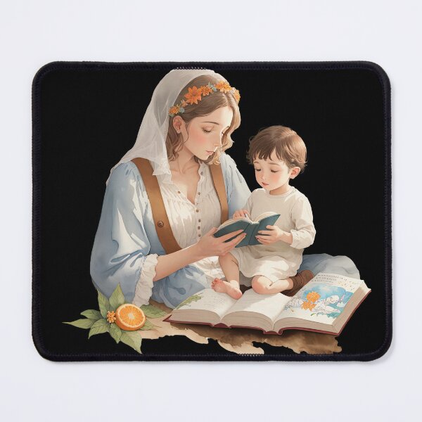 Item preview, Mary Reading to Jesus designed and sold by pixclipart.