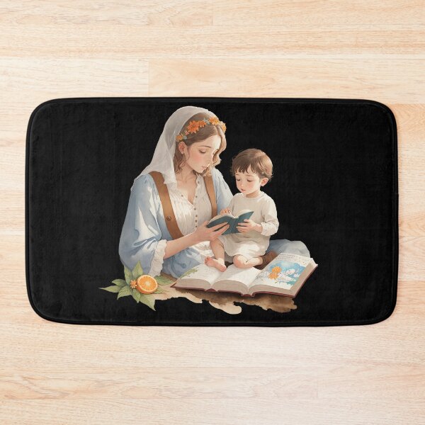 Item preview, Mary Reading to Jesus designed and sold by pixclipart.