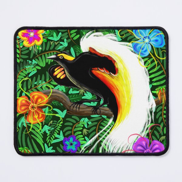Item preview, Paradise Bird Fire Feathers designed and sold by BluedarkArt.